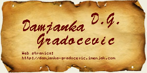 Damjanka Gradoćević vizit kartica